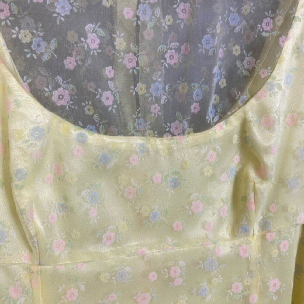 Vintage 1970s Floral Maxi Dress - Picture 3 of 4